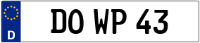Trailer License Plate